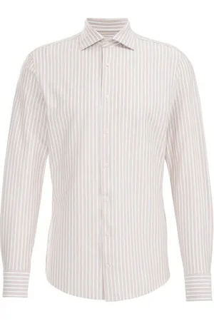 WE Fashion Fundamentals - Heren premium easy-care jersey overhemd - Slim Fit - - Katoen