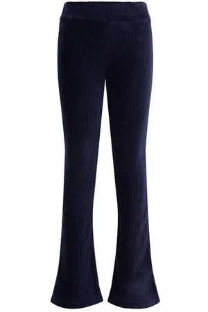 WE Fashion Meisjes velvet flared legging van ribstof - Skinny Fit - - Katoen