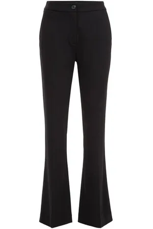 WE Fashion Dames Slim fit flared pantalon met stretch - Slim Fit - - Viscose