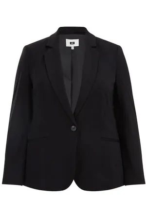 WE Fashion Dames getailleerde blazer - Curve - - Viscose - Plus Size