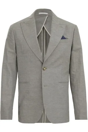 WE Fashion Van Gils - Heren premium linnenmix blazer - Slim Fit - - Katoen