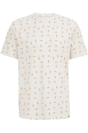 WE Fashion Heren T-shirt met dessin - Slim Fit - - Katoen