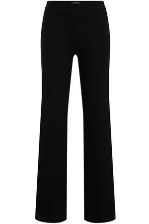 WE Fashion Dames wide leg pantalon - High waist -