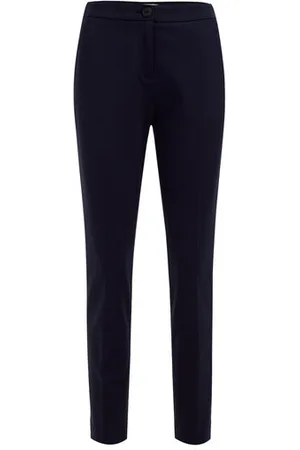 WE Fashion Dames slim fit jersey pantalon met stretch - Slim Fit - - Viscose