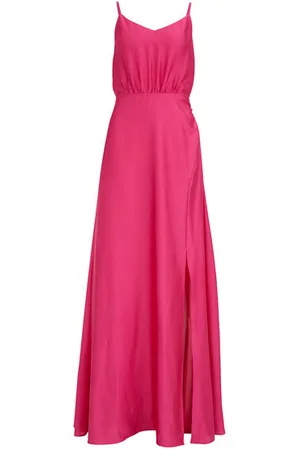 WE Fashion Dames maxi-jurk met satijnlook - Regular fit -