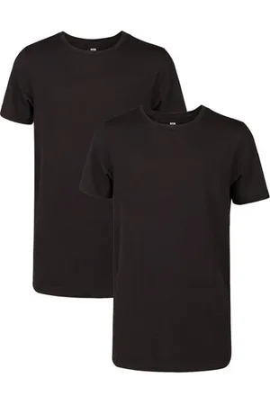 WE Fashion Jongens basic T-shirt met ronde hals, 2-pack - Regular fit - - Katoen
