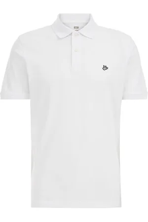 WE Fashion Fundamentals - Heren polo met structuur - Slim Fit - - Katoen