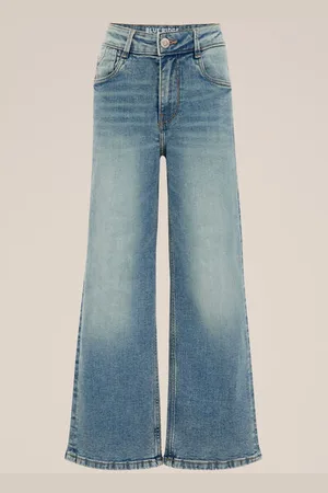 WE Fashion Blue Ridge - Meisjes wide leg jeans met stretch - Relaxed Fit - - Katoen