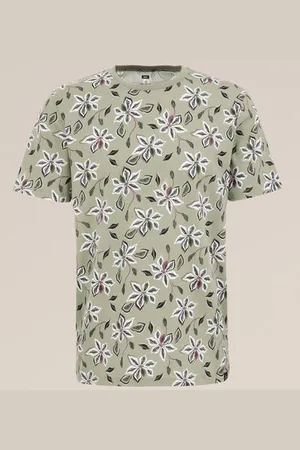 WE Fashion Heren T-shirt met dessin - Slim Fit - - Katoen