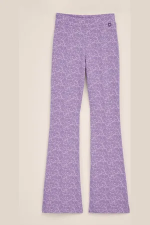 WE Fashion Meisjes flared legging met dessin - Regular fit - - Viscose
