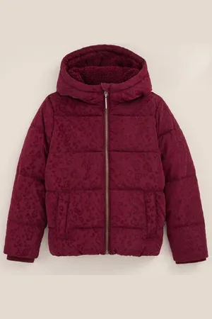WE Fashion Meisjes gewatteerde jas met dessin - Regular fit -