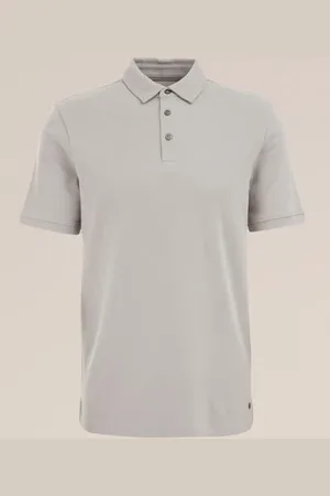 WE Fashion Heren ultra soft polo - Slim Fit - - Katoen