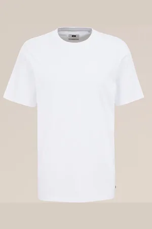 WE Fashion Heren pima katoenen T-shirt - Regular fit - - Katoen