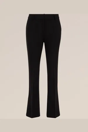 WE Fashion Dames petite flared pantalon - Cropped -