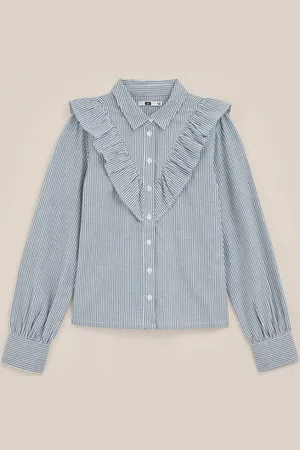 WE Fashion Meisjes blouse met dessin - Regular fit - - Katoen