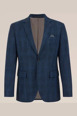 WE Fashion Heren slim fit blazer met dessin - Slim Fit -