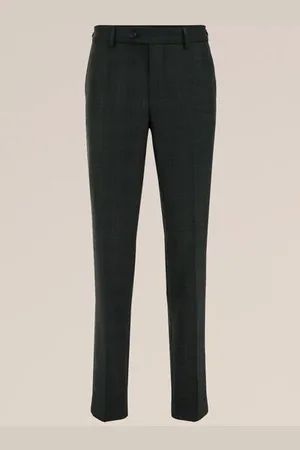 WE Fashion Heren slim fit pantalon met dessin - Slim Fit -