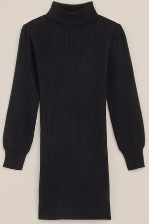 WE Fashion Meisjes jurk met structuur - Slim Fit - - Viscose