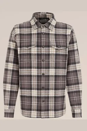 WE Fashion Van Gils - Heren geruit overshirt van katoen - Slim Fit - - Katoen