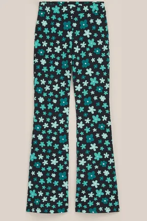 WE Fashion Meisjes flared legging met dessin - Regular fit - - Viscose