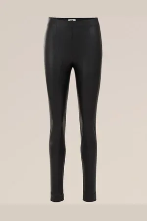 WE Fashion Dames imitatieleren legging - Slim Fit -