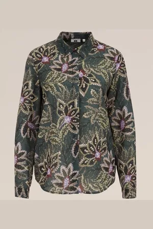 WE Fashion Dames blouse met fijne structuur - Regular fit -