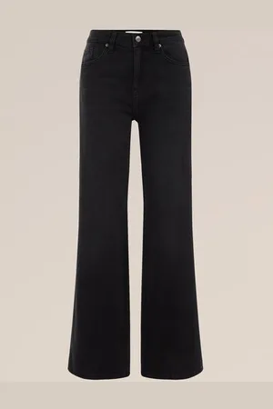 WE Fashion Blue Ridge - Dames high rise wide leg jeans met stretch - High waist - - Katoen