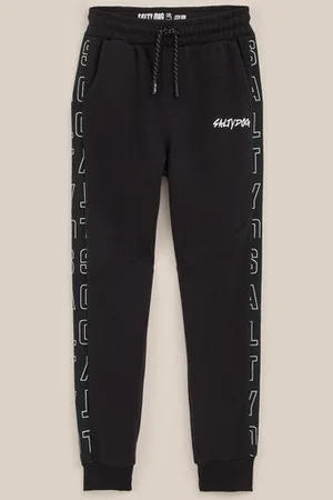 WE Fashion Salty Dog - Jongens joggingbroek met tapedetail - Regular fit - - Katoen