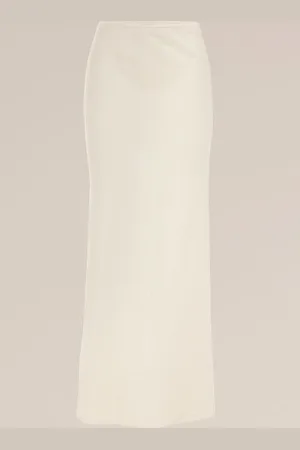 WE Fashion WE Studio - Dames maxi rok met satijnen look - Regular fit - - Viscose