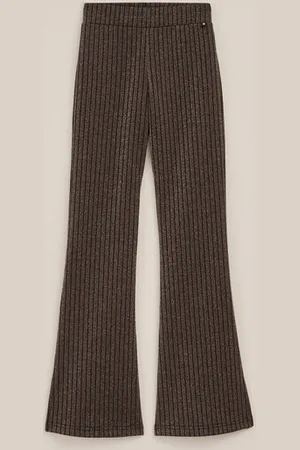 WE Fashion Meisjes flared legging met glittergaren - Skinny Fit -