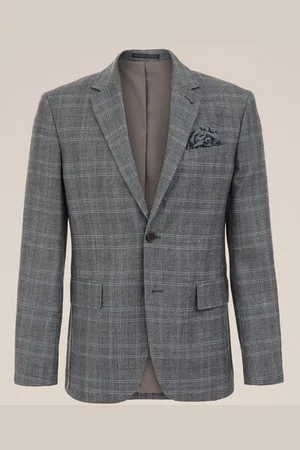 WE Fashion Heren slim fit blazer met dessin - Slim Fit -