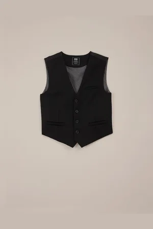WE Fashion Jongens gilet met structuur - Slim Fit -