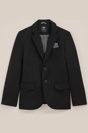 WE Fashion Jongens slim fit blazer met structuur - Slim Fit -