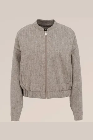 WE Fashion Dames bomberjack met structuur - Regular fit -