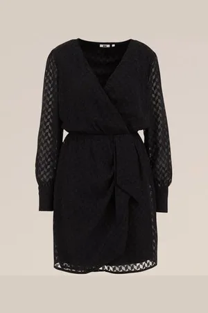 WE Fashion Dames jurk met structuur - Regular fit -