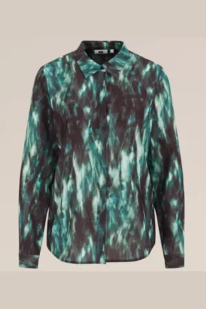 WE Fashion Dames blouse met fijne structuur - Regular fit -