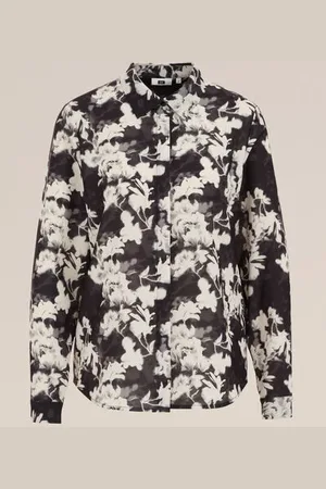 WE Fashion Dames blouse met fijne structuur - Regular fit -