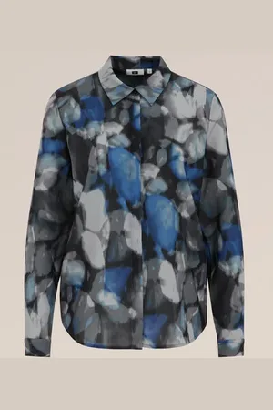 WE Fashion Dames blouse met fijne structuur - Regular fit -