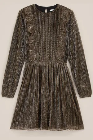 WE Fashion Meisjes jurk met glittergaren - Regular fit -