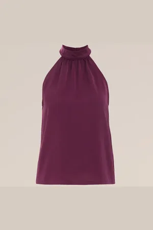 WE Fashion Dames satijnenlook top - Regular fit -