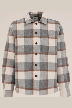 WE Fashion Heren overshirt met dessin - Regular fit -