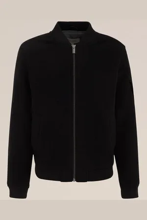 WE Fashion Van Gils - Heren Bomberjack van wolmix - Regular fit - - Wol