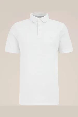 WE Fashion Heren polo met structuur - Slim Fit - - Katoen