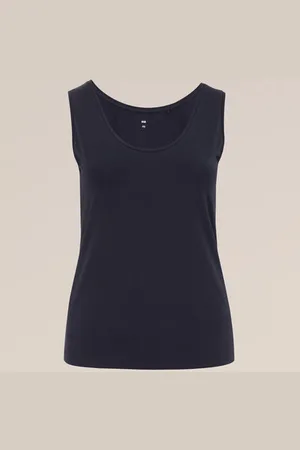 WE Fashion Dames singlet - Curve - - Katoen - Plus Size