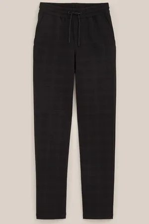 WE Fashion Jongens slim fit pantalon met dessin - Slim Fit -