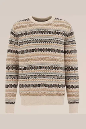 WE Fashion Heren trui met dessin - Slim Fit -