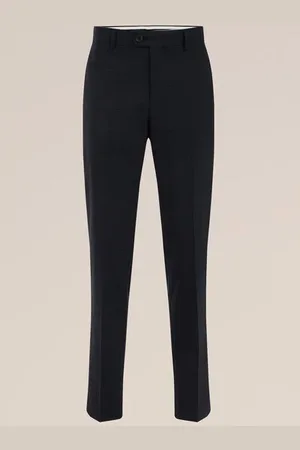 WE Fashion Van Gils - Heren slim fit pantalon met jacquard-dessin - Slim Fit -