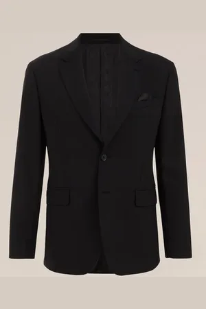 WE Fashion Van Gils - Heren Premium wolmix blazer met structuur - Slim Fit -