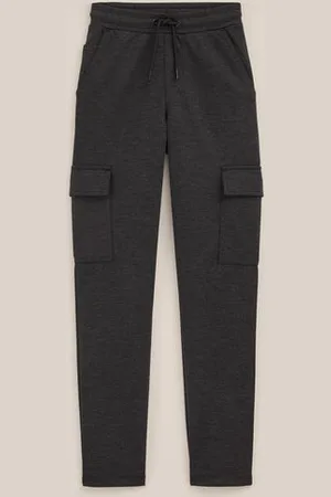 WE Fashion Blue Ridge - Jongens joggingbroek met cargozakken en jacquard-dessin - Regular fit -