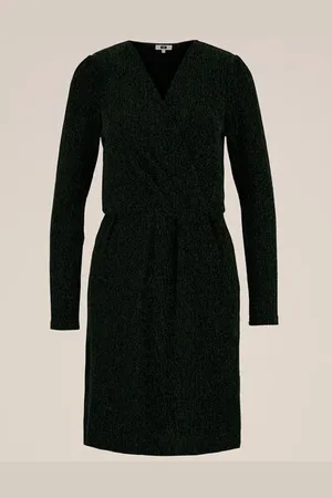 WE Fashion Dames jurk met glittergaren - Regular fit -